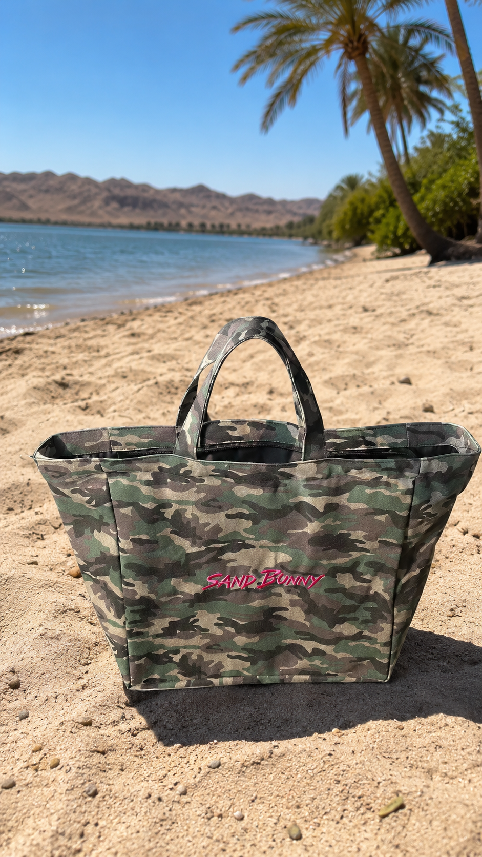 Green Camo tote